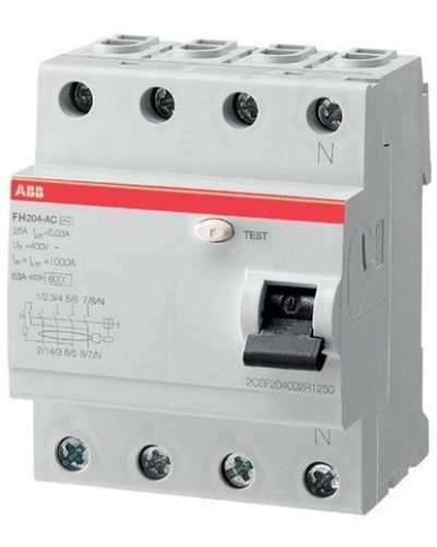 FH204 AC-40/0,03 (2CSF204004R1400). Выключатель дифференциального тока (УЗО). ABB в Химках