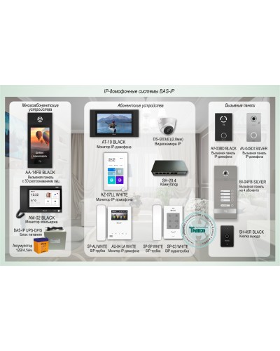 ДМФ-004. IP-домофонные системы BAS-IP. BAS-IP в Химках
