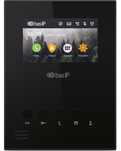 AU-04LA (AU-04L) BLACK. Монитор IP-домофона. BAS-IP в Химках