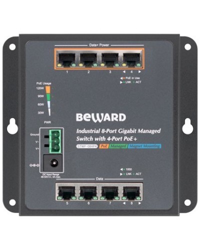 STWP-08HP4. Коммутатор 8-портовый. Beward в Химках