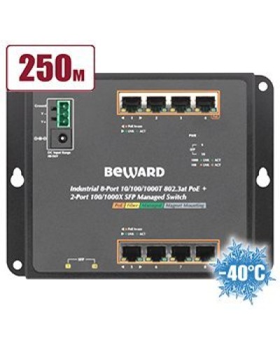 STWP-0802HP. Коммутатор 8-портовый. Beward в Химках