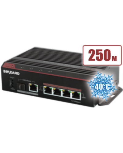 STP-411HP. Коммутатор 4-портовый. Beward в Химках