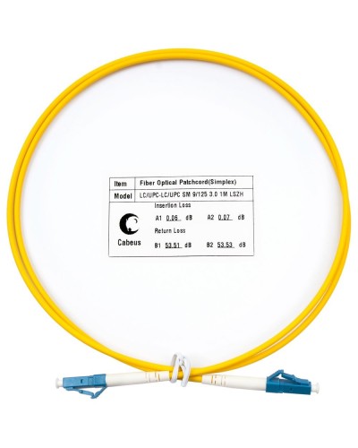 FOP(s)-9-LC-LC-1,5m (8332c). Патч-корд оптический. CABEUS в Химках