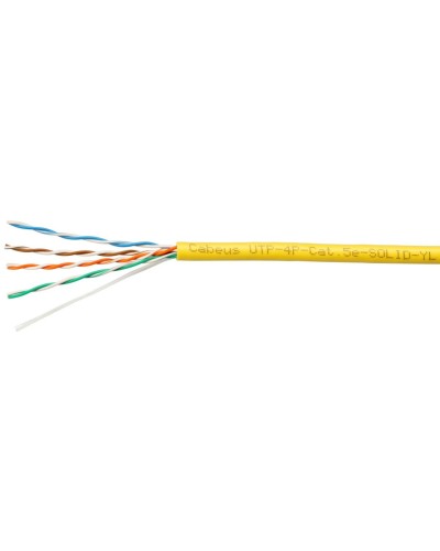 UTP-4P-Cat.5e-SOLID-YL (7251c). Кабель «витая пара» (LAN) для структурированных систем связи. CABEUS в Химках