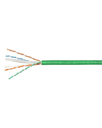 UTP-4P-Cat.6-SOLID-LSLTx-GN-100 (11139c-5). Кабель «витая пара» (LAN) для структурированных систем связи. CABEUS в Химках