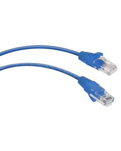 PC-UTP-RJ45-Cat.5e-0.3m-BL (7662c), синий. Патч-корд медный. CABEUS в Химках