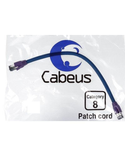 PC-SSTP-RJ45-Cat.8-5m-LSZH (9705c), серый. Патч-корд медный. CABEUS в Химках