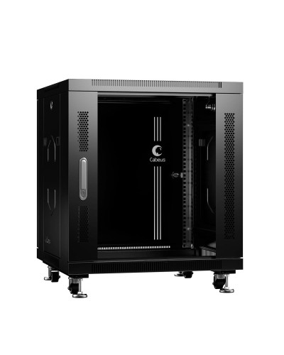 SH-05C-12U60/60-BK (8554c). Шкаф телекоммуникационный 19 напольный 12U. CABEUS в Химках
