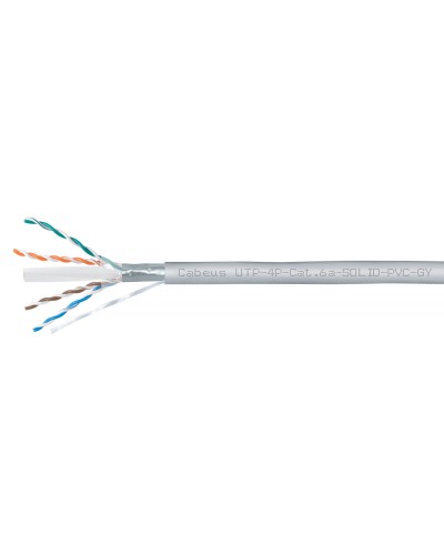UTP-4P-Cat.6a-SOLID-PVC-GY (11373c). Кабель «витая пара» (LAN) для структурированных систем связи. CABEUS в Химках