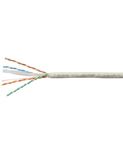 UTP-4P-Cat.6-SOLID-GY (7178c). Кабель «витая пара» (LAN) для структурированных систем связи. CABEUS в Химках