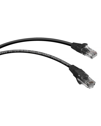 PC-UTP-RJ45-Cat.5e-0.5m-BK-LSZH (9536c), чёрный. Патч-корд медный. CABEUS в Химках