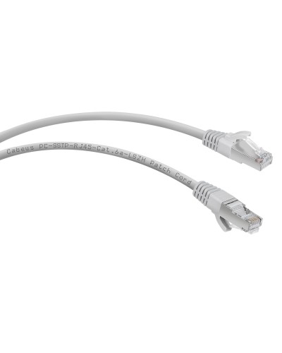 PC-SSTP-RJ45-Cat.6a-10m-LSZH (7906c), серый. Патч-корд медный. CABEUS в Химках