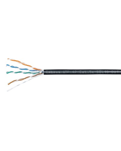 UTP-4P-Cat.5e-SOLID-OUT-LSZH-UV (7172c). Кабель «витая пара» (LAN) для структурированных систем связи. CABEUS в Химках