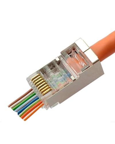 8P8C-SH-C6-FC (100 шт) (10797c). Разъем RJ-45. CABEUS в Химках