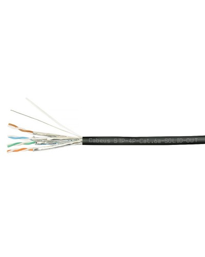 STP-4P-Cat.6a-SOLID-OUT-LSZH-UV (7198c). Кабель «витая пара» (LAN) для структурированных систем связи. CABEUS в Химках