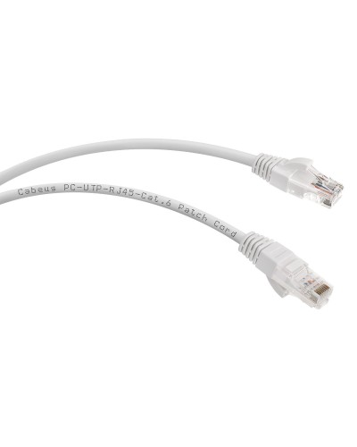 PC-UTP-RJ45-Cat.6-2m-WH (8672c), белый. Патч-корд медный. CABEUS в Химках