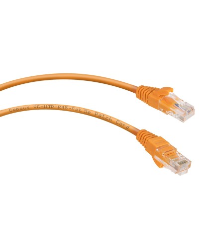 PC-UTP-RJ45-Cat.5e-0.5m-OR-LSZH (9520c), оранжевый. Патч-корд медный. CABEUS в Химках