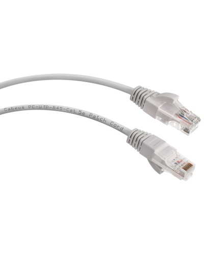 PC-UTP-RJ45-Cat.5e-2m (7213c), серый. Патч-корд медный. CABEUS в Химках