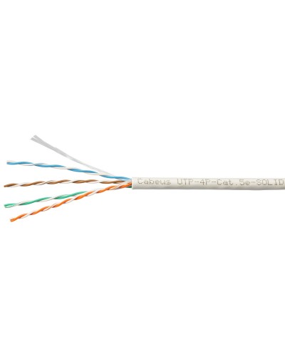 UTP-4P-Cat.5e-SOLID-LSZH-GY-LIGHT (9996c). Кабель «витая пара» (LAN) для структурированных систем связи. CABEUS в Химках