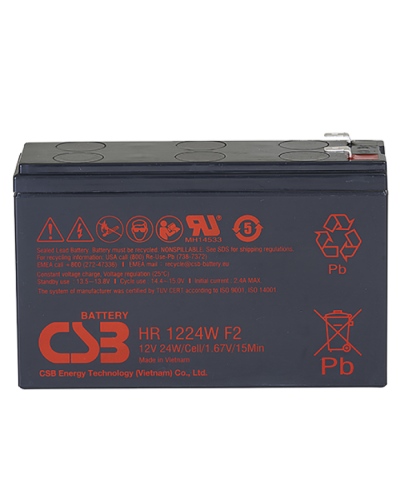 CSB HR 1224W F2 F1. Аккумулятор герметичный свинцово-кислотный. CSB в Химках