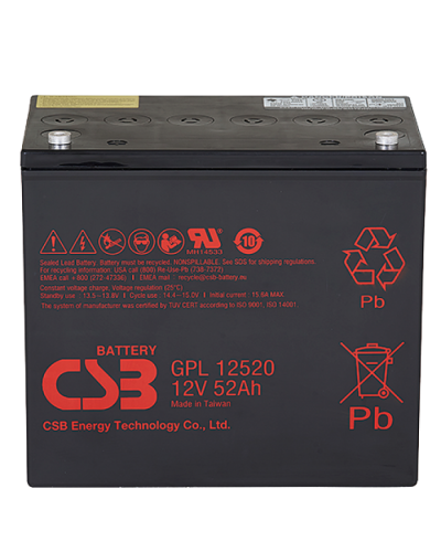 CSB GPL 12520. Аккумулятор герметичный свинцово-кислотный. CSB в Химках