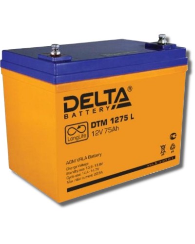 Delta DTM 1275 L. Аккумулятор герметичный свинцово-кислотный. Delta в Химках