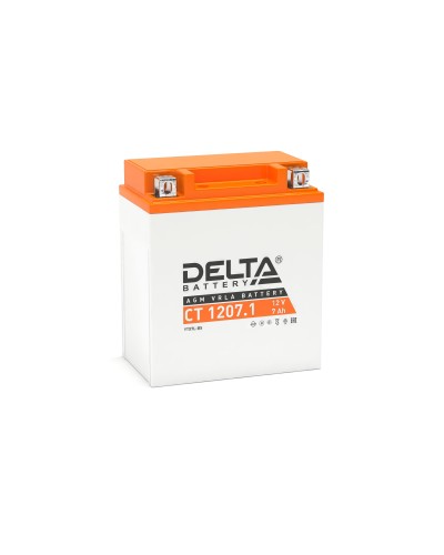 Delta CT 1207.1. Аккумулятор герметичный свинцово-кислотный стартерный. Delta в Химках