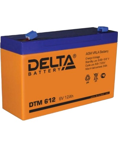 Delta DTM 612. Аккумулятор герметичный свинцово-кислотный. Delta в Химках