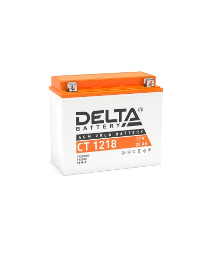 Delta CT 1218. Аккумулятор герметичный свинцово-кислотный стартерный. Delta в Химках