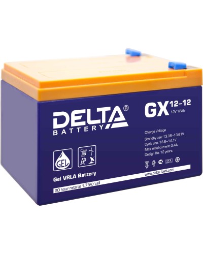 Delta GX 12-12. Аккумулятор герметичный свинцово-кислотный. Delta в Химках