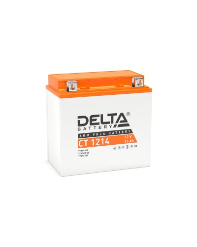 Delta CT 1214. Аккумулятор герметичный свинцово-кислотный стартерный. Delta в Химках