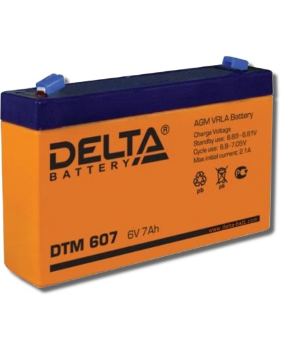 Delta DTM 607. Аккумулятор герметичный свинцово-кислотный. Delta в Химках