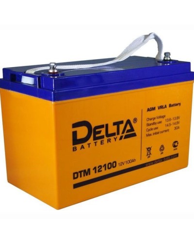 Delta DTM 12100 L. Аккумулятор герметичный свинцово-кислотный. Delta в Химках