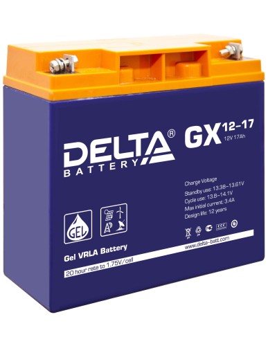 Delta GX 12-17. Аккумулятор герметичный свинцово-кислотный. Delta в Химках