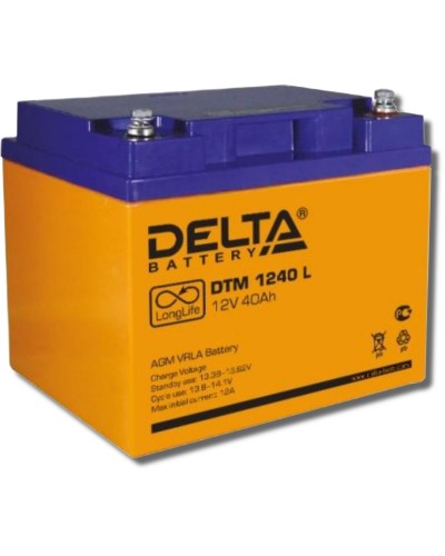 Delta DTM 1240 L. Аккумулятор герметичный свинцово-кислотный. Delta в Химках