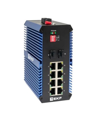 TSX-U-2GX/SFP-8GTP. Промышленный неуправляемый коммутатор. EKF в Химках