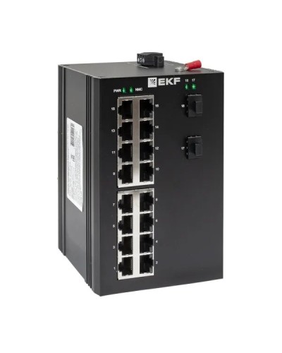 TSX-U-2GX/SFP-16GT. Промышленный неуправляемый коммутатор. EKF в Химках
