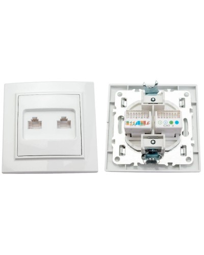 Минск Розетка RJ-45+Phone СП (ERK00-135-10). Розетка RJ-45+Phone СП. EKF в Химках