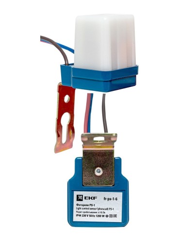 Фотореле PS-1 6А 1200Вт IP44 (fr-ps-1-6). Фотореле. EKF в Химках