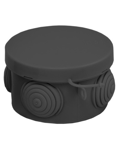 КМР-040-038 с крышкой (65х40) чёрная IP54 (plc-kmr-040-038-b). Коробка распределительная. EKF в Химках