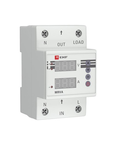 MRVA 50A PROxima (MRVA-50A). Реле напряжения и тока с дисплеем. EKF в Химках