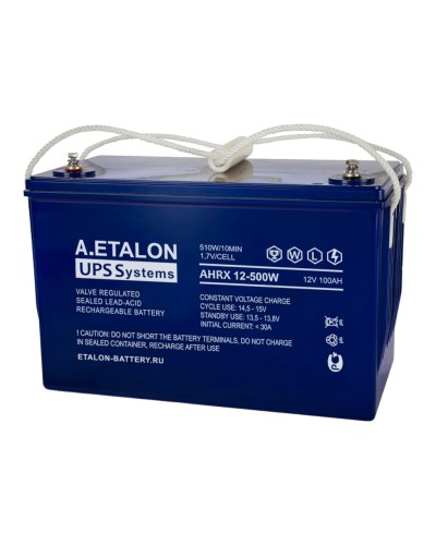 A.ETALON AHRX 12-500W (100). Аккумулятор герметичный свинцово-кислотный. ETALON в Химках