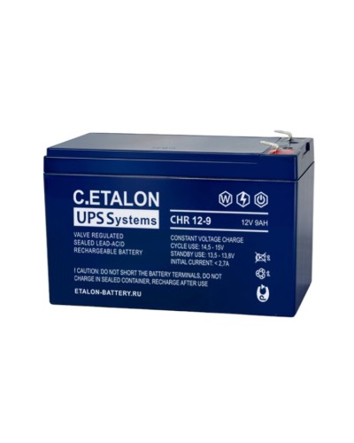 C.ETALON CHR 12-9. Аккумулятор герметичный свинцово-кислотный. ETALON в Химках