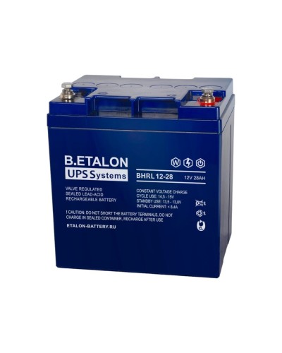 B.ETALON BHRL 12-28. Аккумулятор герметичный свинцово-кислотный. ETALON в Химках