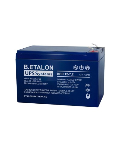 B.ETALON BHR 12-7,2. Аккумулятор герметичный свинцово-кислотный. ETALON в Химках
