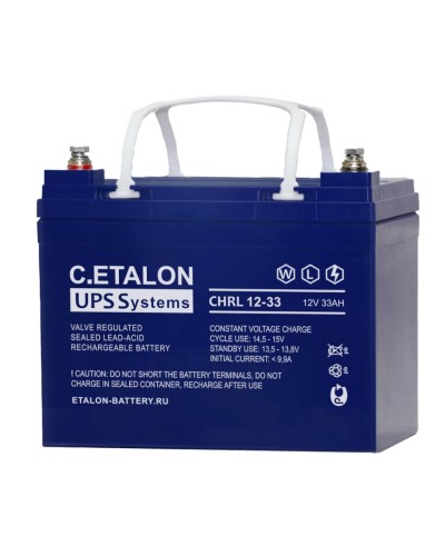C.ETALON CHRL 12-33. Аккумулятор герметичный свинцово-кислотный. ETALON в Химках