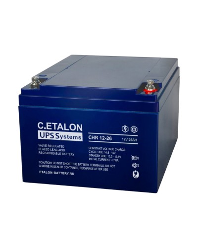 C.ETALON CHR 12-26. Аккумулятор герметичный свинцово-кислотный. ETALON в Химках