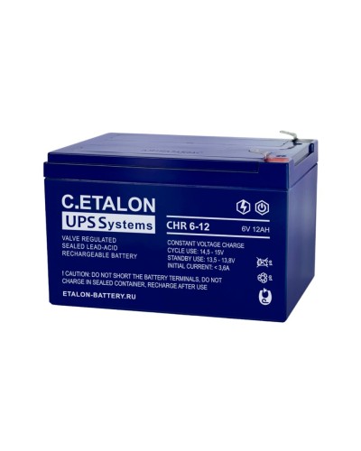 C.ETALON CHR 6-12. Аккумулятор герметичный свинцово-кислотный. ETALON в Химках