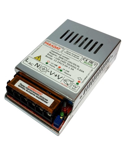 36W/12-24V/95AL. Импульсный блок питания. FARADAY в Химках
