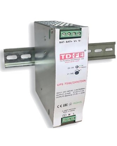 UPS 75W/24V/DIN. Блок бесперебойного питания. FARADAY в Химках